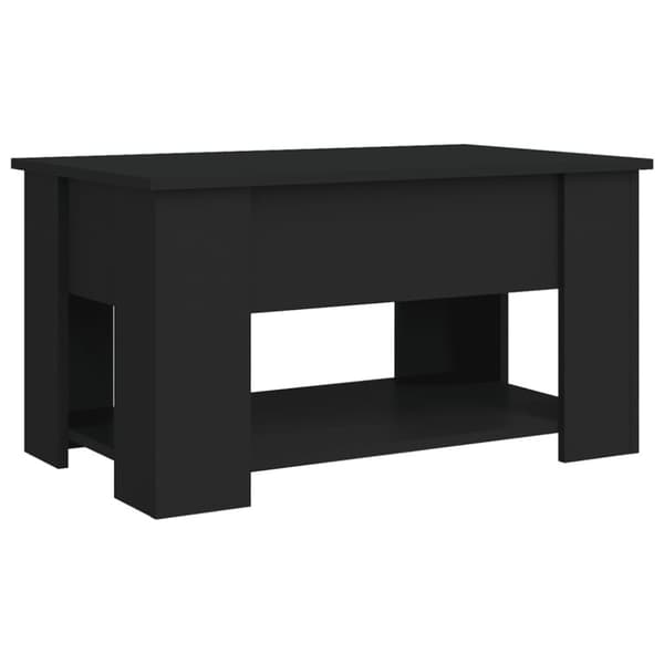 Soffbord svart 79x49x41 cm konstruerat trä - Soffbord - Bord - Home & Living