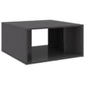 Miniatyrbillede 6 af 11: Sofabord 4 stk. 33x33x33 cm konstrueret træ grå højglans - Sofabord - Sofaborde - Home & Living