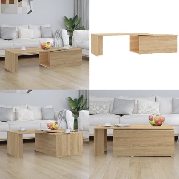 Sofabord 150x50x35 cm konstrueret træ sonoma-eg - Sofabord - Sofaborde - Home & Living
