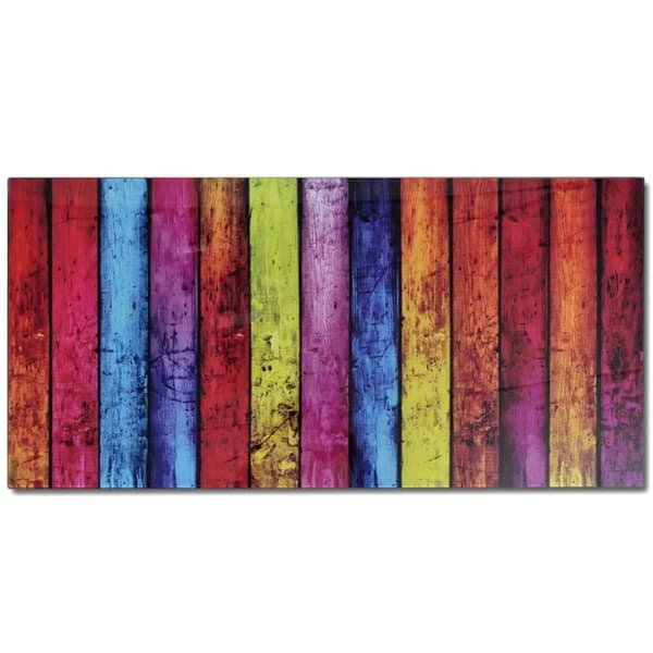 Sofabord med regnbueprint glasbordplade - Sofabord - Sofaborde - Home & Living