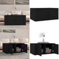 Miniatyrbillede 1 af 10: Sofabord 80x50x36 cm konstrueret træ sort - Sofabord - Sofaborde - Home & Living