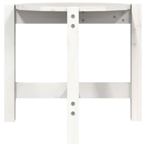 Sofabord Ø 52,5x45 cm massivt fyrretræ hvid - Sofabord - Sofaborde - Home & Living