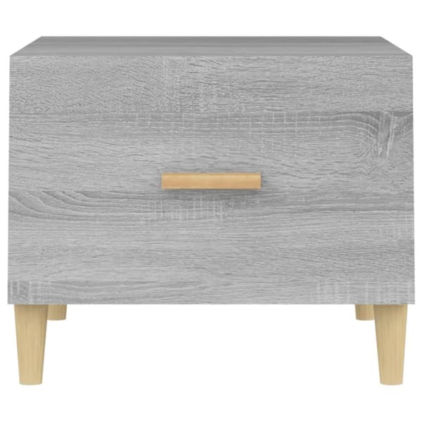 Sofaborde 2 stk. 50x50x40 cm konstrueret træ grå sonoma-eg - Sofabord - Sofaborde - Home & Living