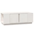 Miniatyrbillede 3 af 10: Sofabord 110x50x40 cm massivt fyrretræ hvid - Sofabord - Sofaborde - Home & Living