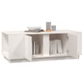 Miniatyrbillede 5 af 10: Sofabord 110x50x40 cm massivt fyrretræ hvid - Sofabord - Sofaborde - Home & Living