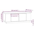 Miniatyrbillede 10 af 10: Sofabord 110x50x40 cm massivt fyrretræ hvid - Sofabord - Sofaborde - Home & Living