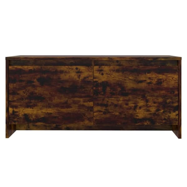 Soffbord rökfärgad ek 90x50x41,5 cm konstruerat trä - Soffbord - Sidobord - Home & Living