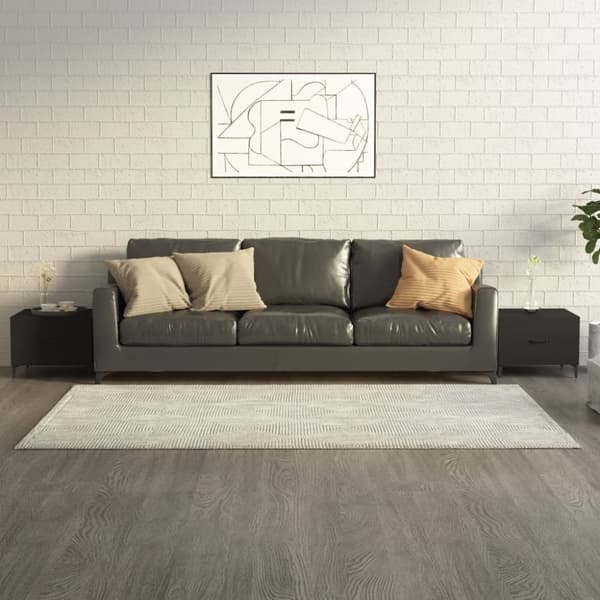 Sofabord med metalben 2 stk. 50x50x40 cm sort - Sofabord - Sofaborde - Home & Living