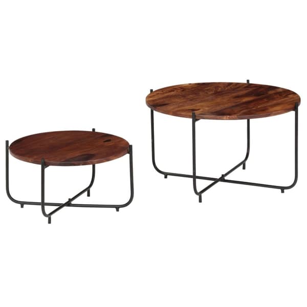 Sofabordssæt i 2 dele massivt sheeshamtræ 60 x 35 cm - Sofabord - Sofaborde - Home & Living