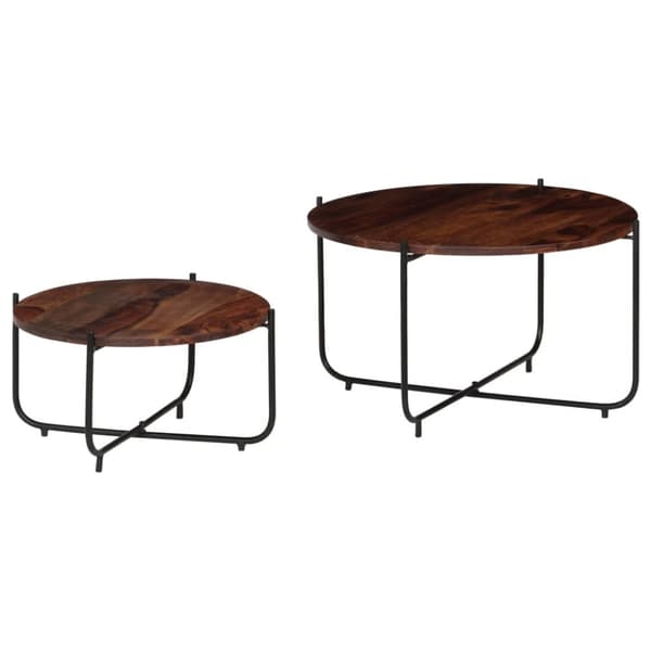 Sofabordssæt i 2 dele massivt sheeshamtræ 60 x 35 cm - Sofabord - Sofaborde - Home & Living