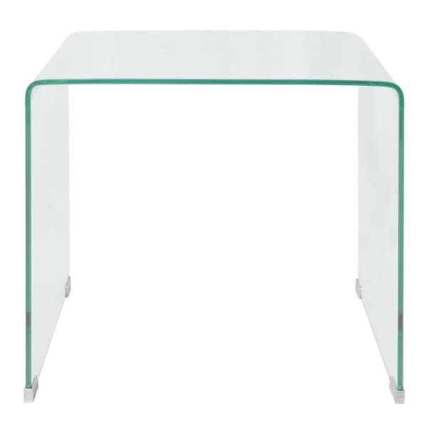 Sofabord i klart hærdet glas 49,5x50x45 cm - Sofabord - Sofaborde - Home & Living
