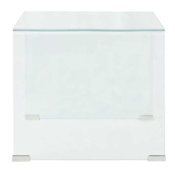Sofabord i klart hærdet glas 49,5x50x45 cm - Sofabord - Sofaborde - Home & Living