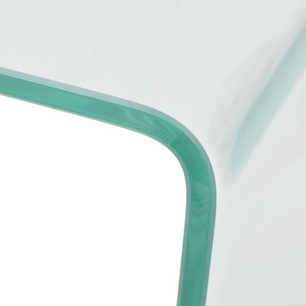 Sofabord i klart hærdet glas 49,5x50x45 cm - Sofabord - Sofaborde - Home & Living