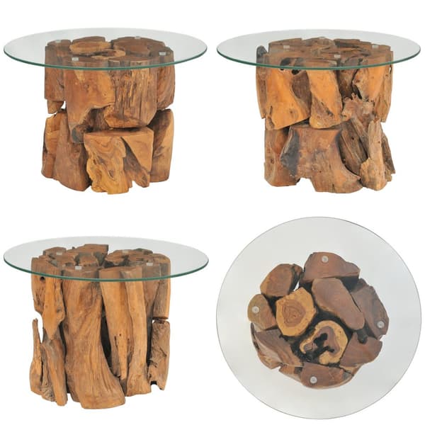 Sohvapöytä täysi tiikki ajopuu 60 cm - Sohvapöytä - Sohvapöydät - Home & Living