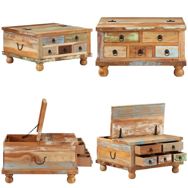 Sofabord 70x70x38 cm genbrugstræ - Sofabord - Sofaborde - Home & Living