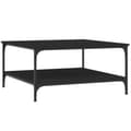 Miniatyrbillede 3 af 10: Sofabord 80x80x40 cm konstrueret træ sort - Sofabord - Sofaborde - Home & Living