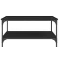 Miniatyrbillede 6 af 10: Sofabord 80x80x40 cm konstrueret træ sort - Sofabord - Sofaborde - Home & Living