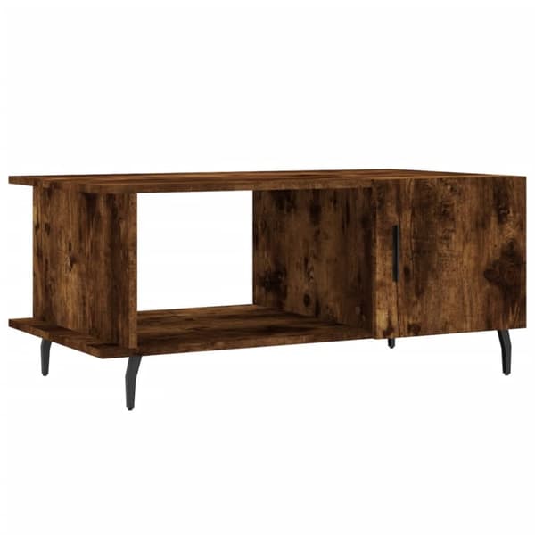 Sofabord 90x50x40 cm konstrueret træ røget egetræsfarve - Sofabord - Sofaborde - Home & Living