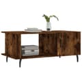 Miniatyrbillede 4 af 11: Sofabord 90x50x40 cm konstrueret træ røget egetræsfarve - Sofabord - Sofaborde - Home & Living