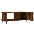 Miniatyrbillede 7 af 11: Sofabord 90x50x40 cm konstrueret træ røget egetræsfarve - Sofabord - Sofaborde - Home & Living