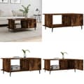 Miniatyrbillede 1 af 11: Sofabord 90x50x40 cm konstrueret træ røget egetræsfarve - Sofabord - Sofaborde - Home & Living