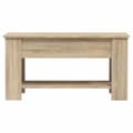 Miniatyrbild 5 av 10: Soffbord sonoma-ek 101x49x52 cm konstruerat trä - Soffbord - Bord - Home & Living
