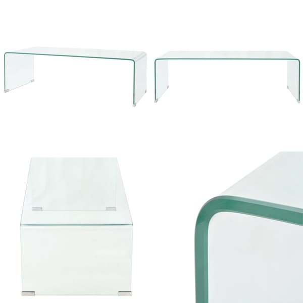 Soffbord i härdat glas 98x45x30 cm - Soffbord - Soff Bord - Home & Living