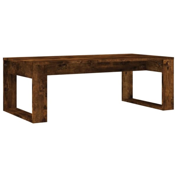 Soffbord rökfärgad ek 102x50x35 cm konstruerat trä - Soffbord - Bord - Home & Living