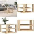 Miniatyrbillede 1 af 10: Sofabord 59,5x59,5x40 cm konstrueret træ sonoma-eg - Sofabord - Sofaborde - Home & Living