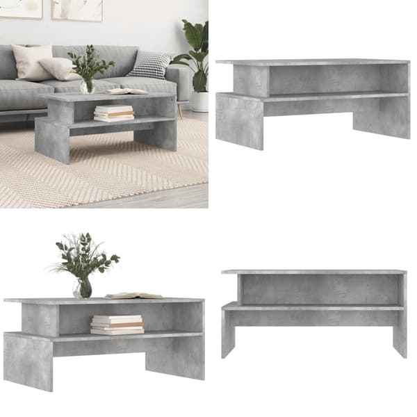 Sofabord 90x55x42,5 cm konstrueret træ betongrå - Sofabord - Sofaborde - Home & Living