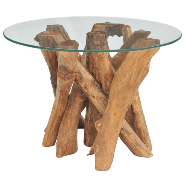 Sofabord i massivt teaktræ 60 cm - Sofabord - Sofaborde - Home & Living