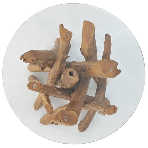 Sofabord i massivt teaktræ 60 cm - Sofabord - Sofaborde - Home & Living