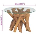 Miniatyrbillede 8 af 8: Sofabord i massivt teaktræ 60 cm - Sofabord - Sofaborde - Home & Living