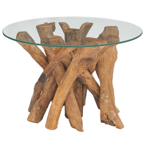 Sofabord i massivt teaktræ 60 cm - Sofabord - Sofaborde - Home & Living