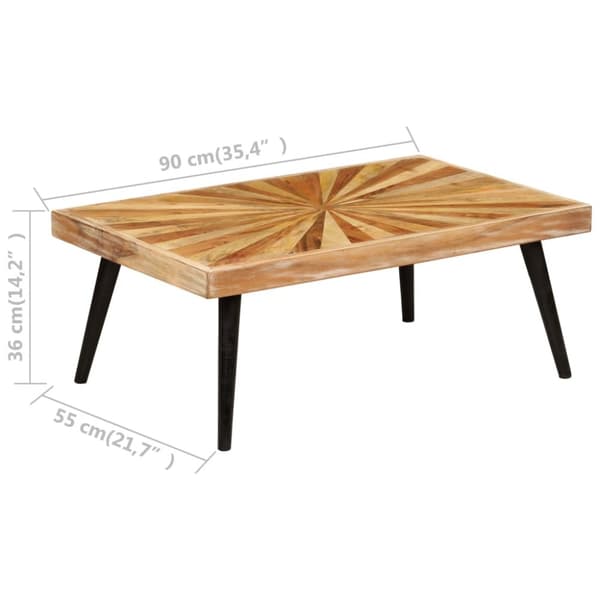 Soffbord massivt mangoträ 90x55x36 cm - Soffbord - Soff Bord - Home & Living