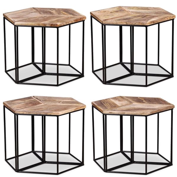 Sofabord 56x48x40 cm massivt mangotræ - Sofabord - Sofaborde - Home & Living