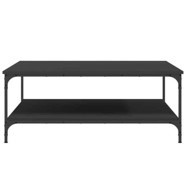 Soffbord svart 100x100x40 cm konstruerat trä - Soffbord - Små Soffbord - Home & Living