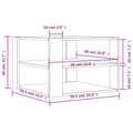 Miniatyrbillede 10 af 10: Sofabord 59,5x59,5x40 cm konstrueret træ betongrå - Sofabord - Sofaborde - Home & Living