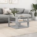 Miniatyrbillede 2 af 10: Sofabord 59,5x59,5x40 cm konstrueret træ betongrå - Sofabord - Sofaborde - Home & Living