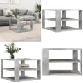 Miniatyrbillede 1 af 10: Sofabord 59,5x59,5x40 cm konstrueret træ betongrå - Sofabord - Sofaborde - Home & Living