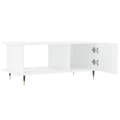 Miniatyrbillede 7 af 11: Sofabord 90x50x40 cm konstrueret træ hvid højglans - Sofabord - Sofaborde - Home & Living