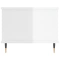 Miniatyrbillede 8 af 11: Sofabord 90x50x40 cm konstrueret træ hvid højglans - Sofabord - Sofaborde - Home & Living