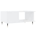 Miniatyrbillede 9 af 11: Sofabord 90x50x40 cm konstrueret træ hvid højglans - Sofabord - Sofaborde - Home & Living