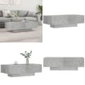 Miniatyrbillede 1 af 10: Sofabord 100x49,5x31 cm konstrueret træ betongrå - Sofabord - Sofaborde - Home & Living