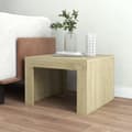 Miniatyrbillede 4 af 8: Sofabord 50x50x35 cm spånplade sonoma-eg - Sofabord - Sofaborde - Home & Living