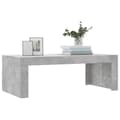 Miniatyrbillede 4 af 10: Sofabord 102x50x36 cm konstrueret træ betongrå - Sofabord - Sofaborde - Home & Living