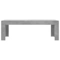 Miniatyrbillede 5 af 10: Sofabord 102x50x36 cm konstrueret træ betongrå - Sofabord - Sofaborde - Home & Living