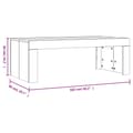 Miniatyrbillede 10 af 10: Sofabord 102x50x36 cm konstrueret træ betongrå - Sofabord - Sofaborde - Home & Living