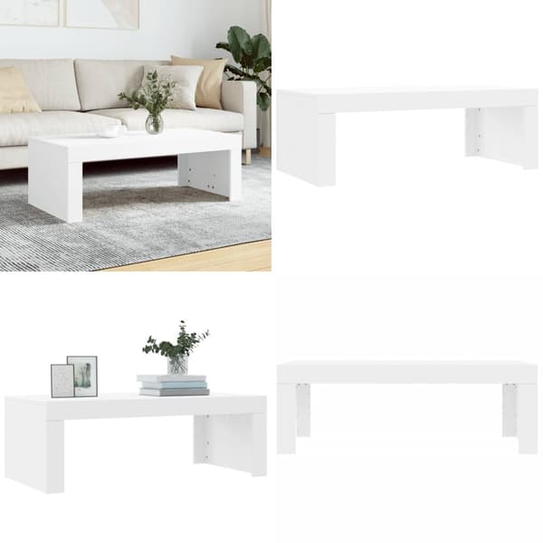 Sofabord 102x50x36 cm konstrueret træ hvid - Sofabord - Sofaborde - Home & Living
