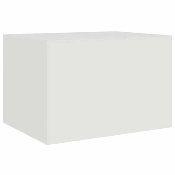 vidaXL Salongbord hvit 67x50x44 cm stål